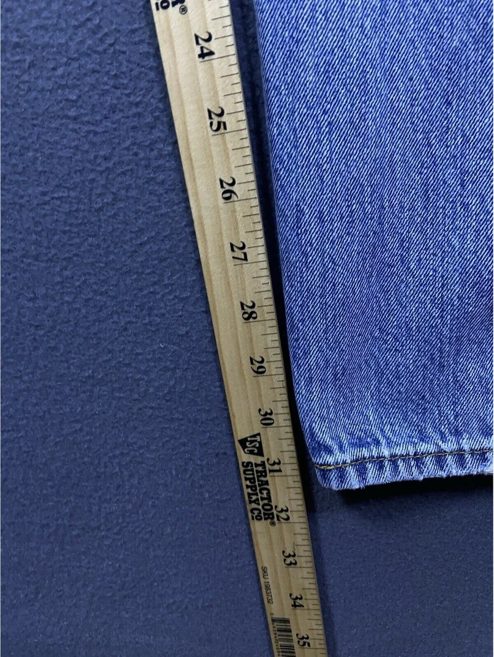 Vtg Levis 501 Jeans Mens 40x31  Blue Light Wash Natural Fade Distressed Egypt
